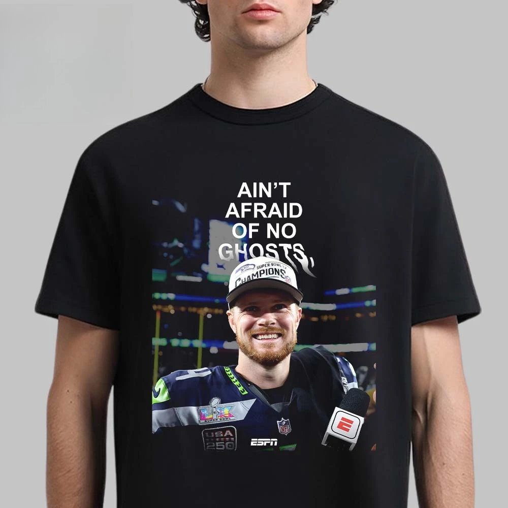Camiseta Conmemorativa del Super Bowl LX 2026 de Sam Darnold de los Seahawks, Unisex, Verano, Fútbol Americano Masculino, 100% Algodón, Manga Corta