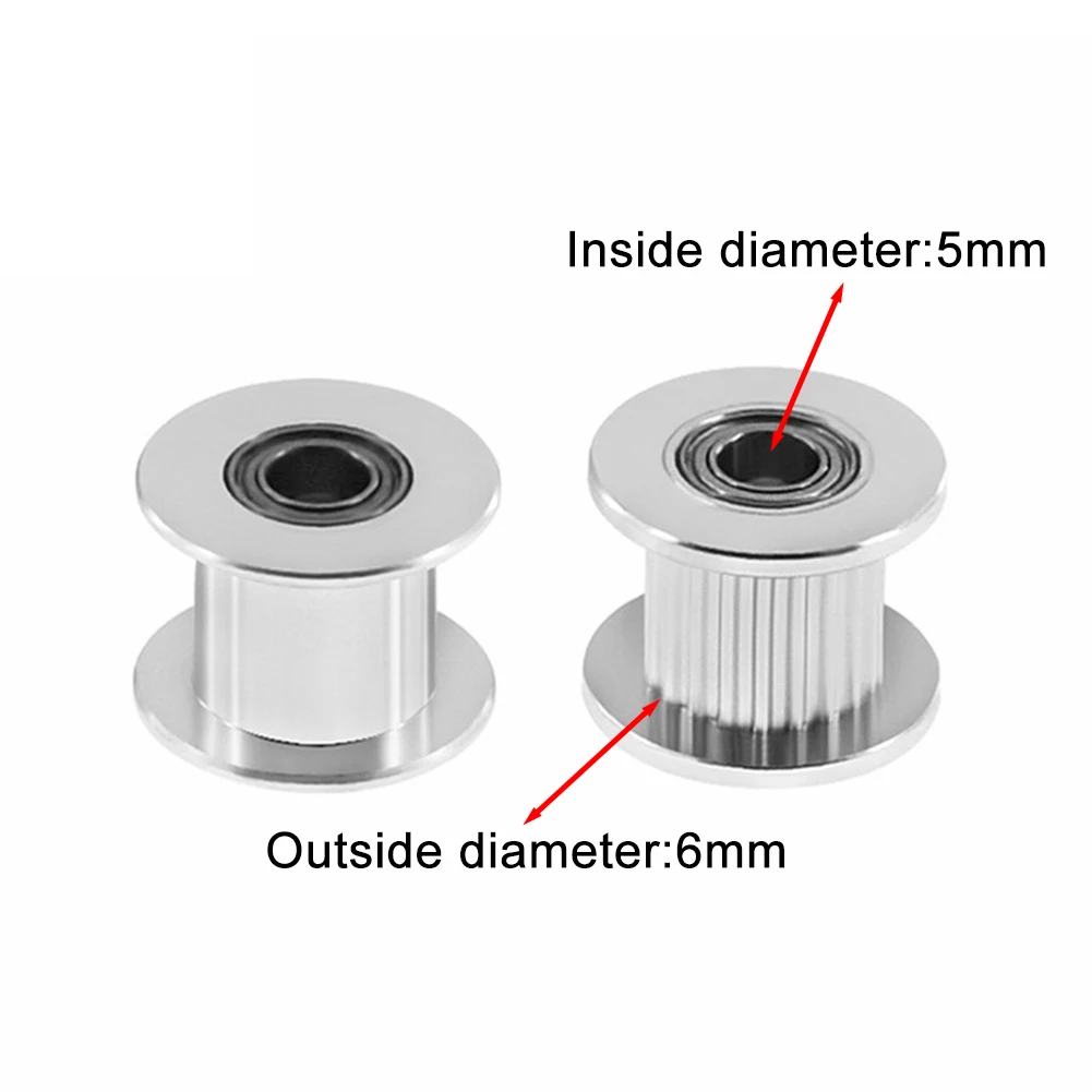 8 PC Idler Pulleys Synchronous Wheel For 20T 5mm Bore For 2GT 6mm Width Belt Printer Accessories 2GT Synchronous Wheel