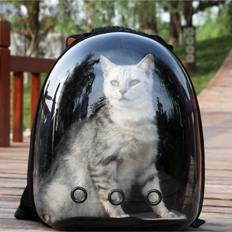 Transparent Capsule Pet Cat Backpack Out Travel Portable Cat Accessories Breathable Cat Bag for Cats and Small Pet Dogs