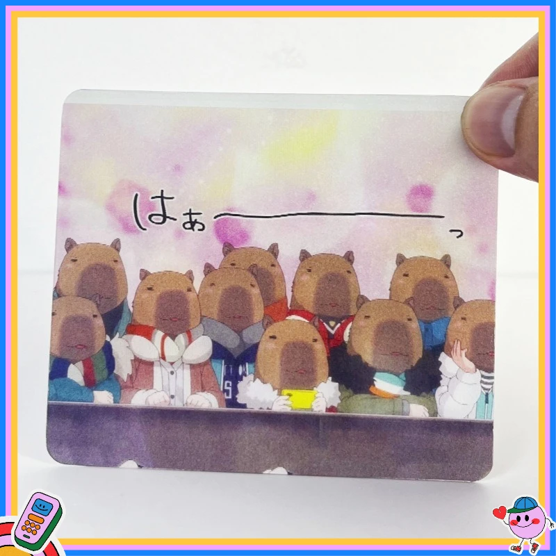 بطاقة عدسية ديناميكية متحولية لطيفة على شكل حيوان الحيوان من Laid-Back، مادة معرض الرسوم المتحركة، هدية عيد الميلاد وعيد الميلاد