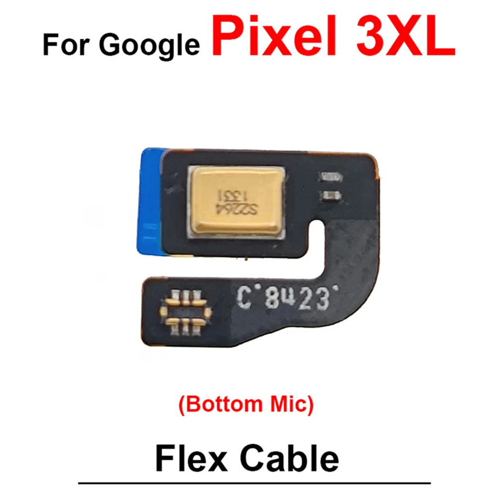 For Google Pixel 2 4XL 3XL 5 7 6 Bottom /Top Microphone Phone Flex Cable Replacement Parts Cell Phone Accessories
