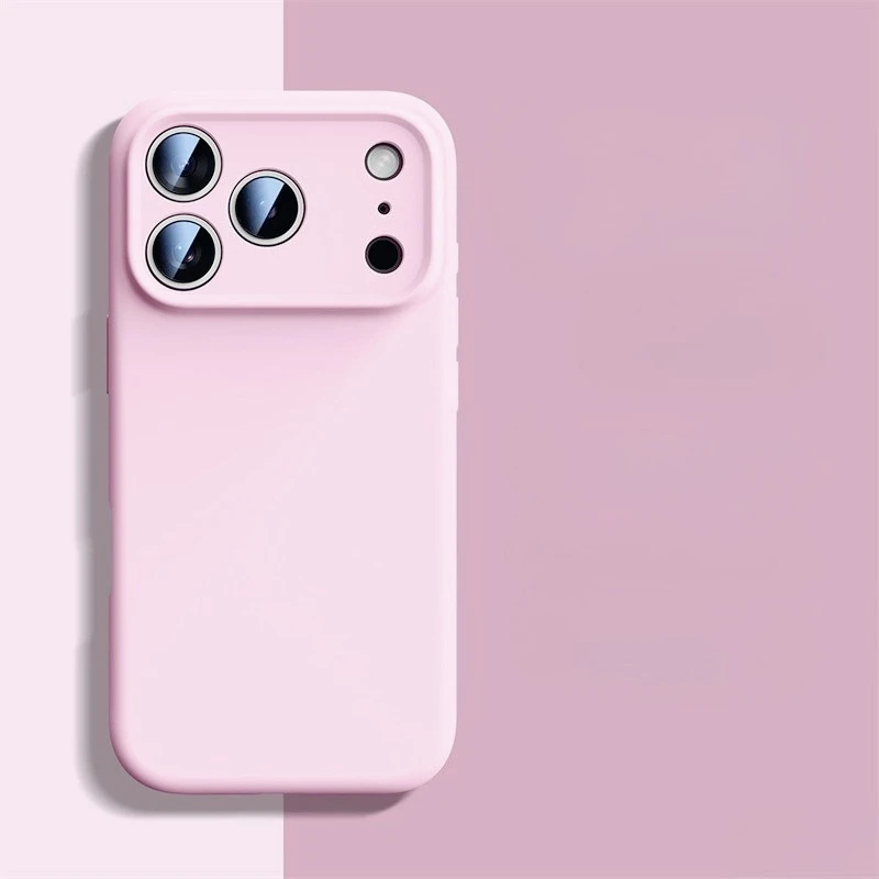 

Новинка для iPhone 17 Pro Max, жидкий силиконовый чехол с кнопками с искусственным интеллектом, минималистичный дизайн, защита от падения, полное покрытие для камеры