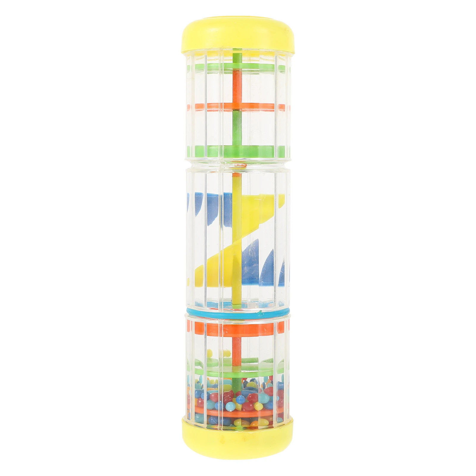 

Rain Sound Yellow Plastic Children Grasp Training Musical Early Musical Educational Toy Toy Rotating Early Educational
