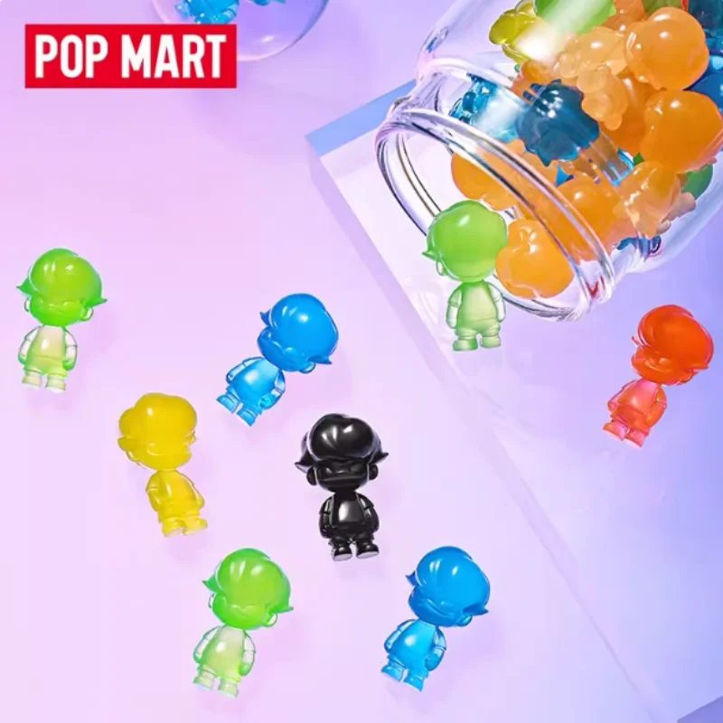 

POPMART DIMOO MINI Solid Color/Transparent Doll Blind Bag Authentic Guess Bag Trendy Play Desktop Car Ornament Collection Doll