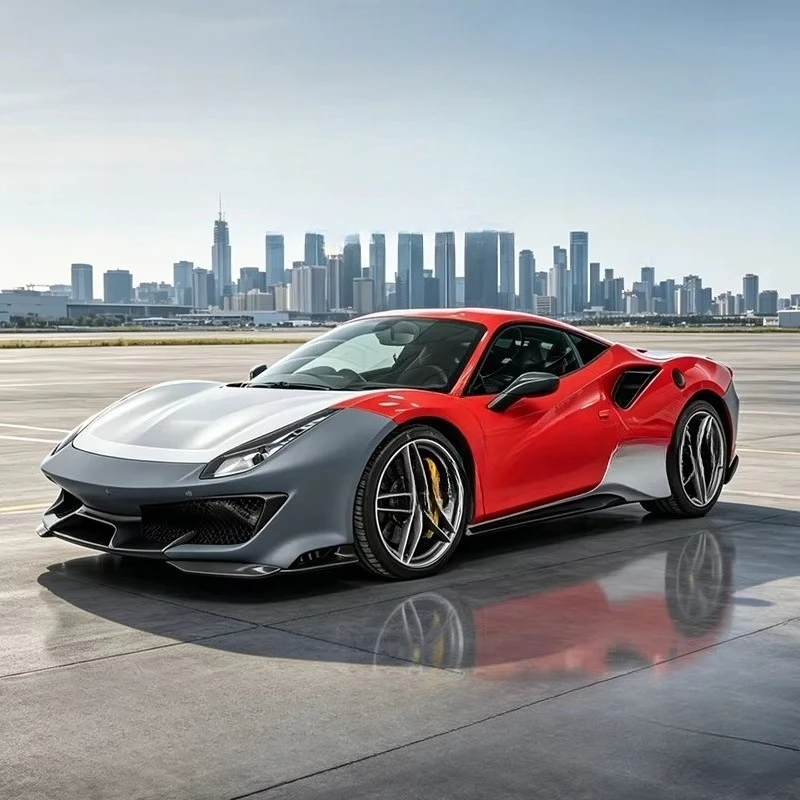 Car Accessories Body Kit for F 488 Pista Dry Carbon Fiber Upgrade P Style Car Bumpers Car Other Parts 488 Conversion Kit