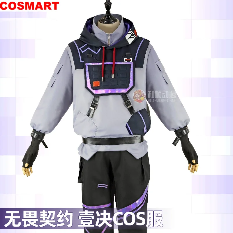 COSMART Valorant Iso Men Smart Casual Cosplay Costume Cos Game Anime Party Uniform Hallowen Play Role Clothes Clothing New