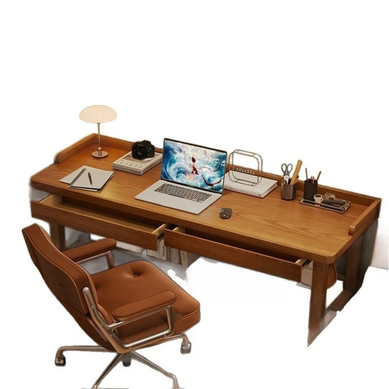Solid wood student writing desk, simple small apartment, desktop computer desk, bedroom home