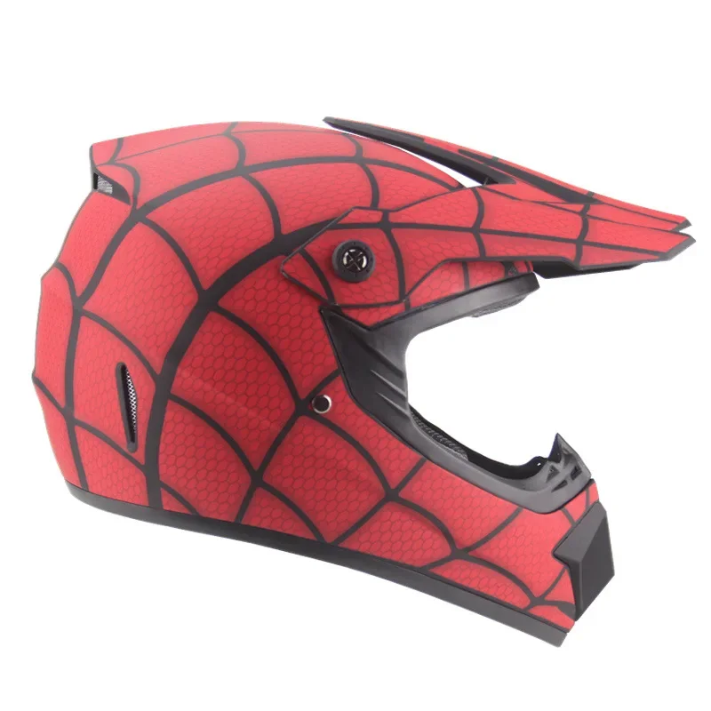 Kinderen Motorfiets Bull Helm Spider Dot Off-Road Helm Downhill Am Dh Cross Capacetes Motorcross Casco 'S Zomer Racing Kids