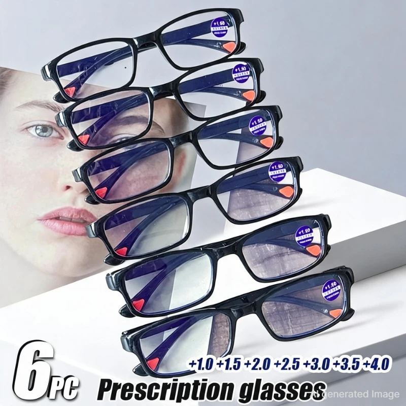 Image of Unisex-Lesebrille für Männer und Frauen, ultraleicht, tragbar, Presbyopie-Brille, optische Gläser +1,0 +1,5 +2,0 +2,5 +3,0 +3,5 +4,0 2027