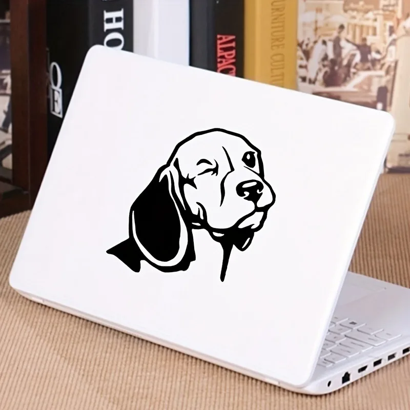 ملصقات الكلب الإبداعية على السيارة ملصق حائط من الفينيل تزيين ملصق مقاوم للماء موضة مضحك اكسسوارات السيارات التصميم #4