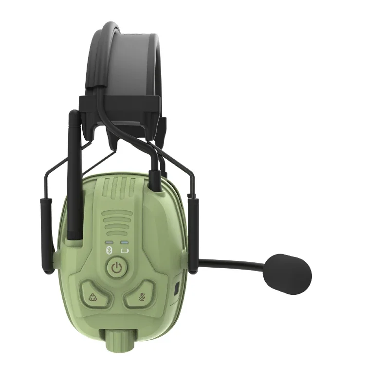 RONGXIANG CE FDM-07 Full Duplex Noise Reduction Earmuffs Electronic Labor Earmuffs Noise Cancelling Microphone