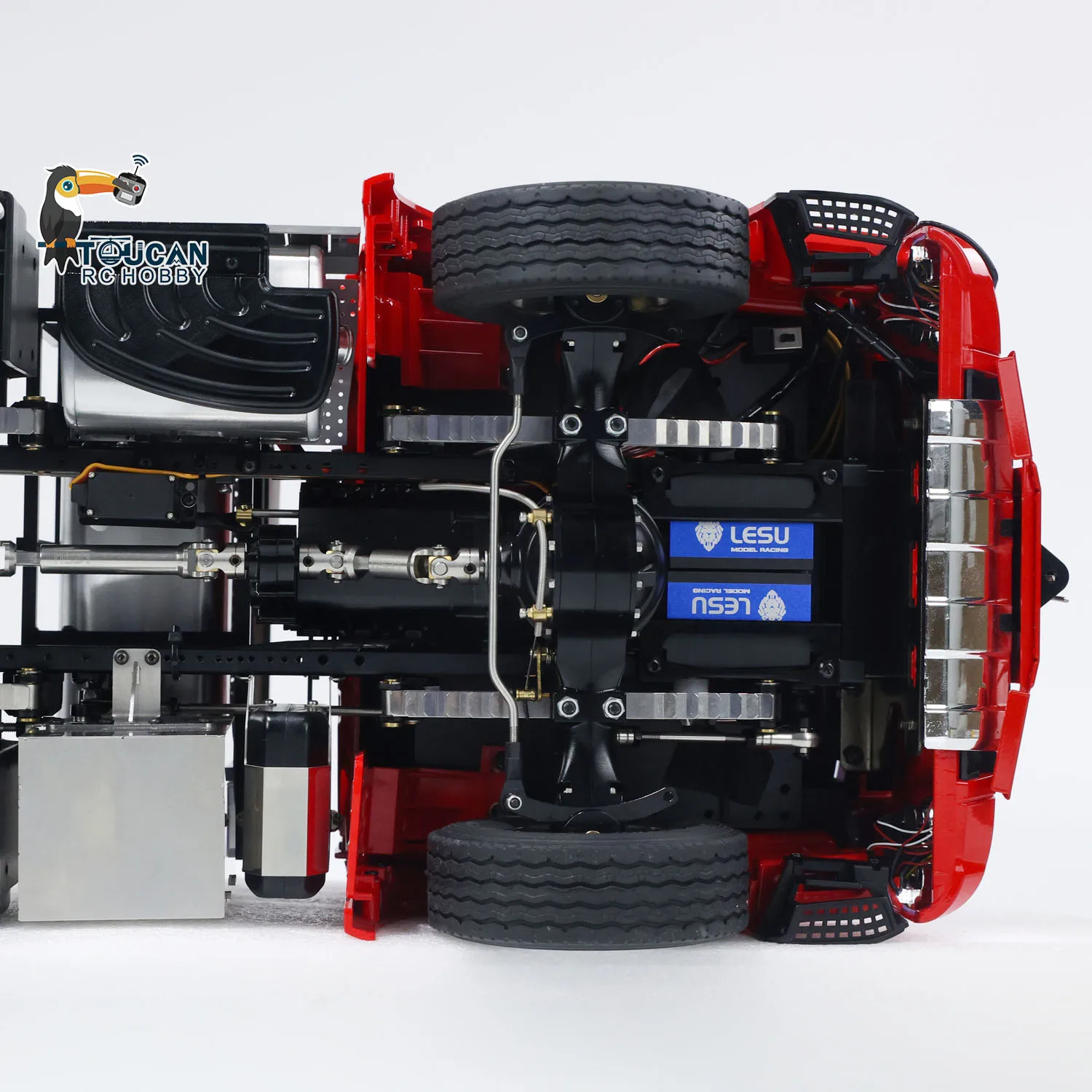 

LESU 1/14 Metal RC Tractor Truck 3363 1851 Radio Control DIY Model Car Motor ESC Light Sound Painted Red Toy for Boys Thzh1408