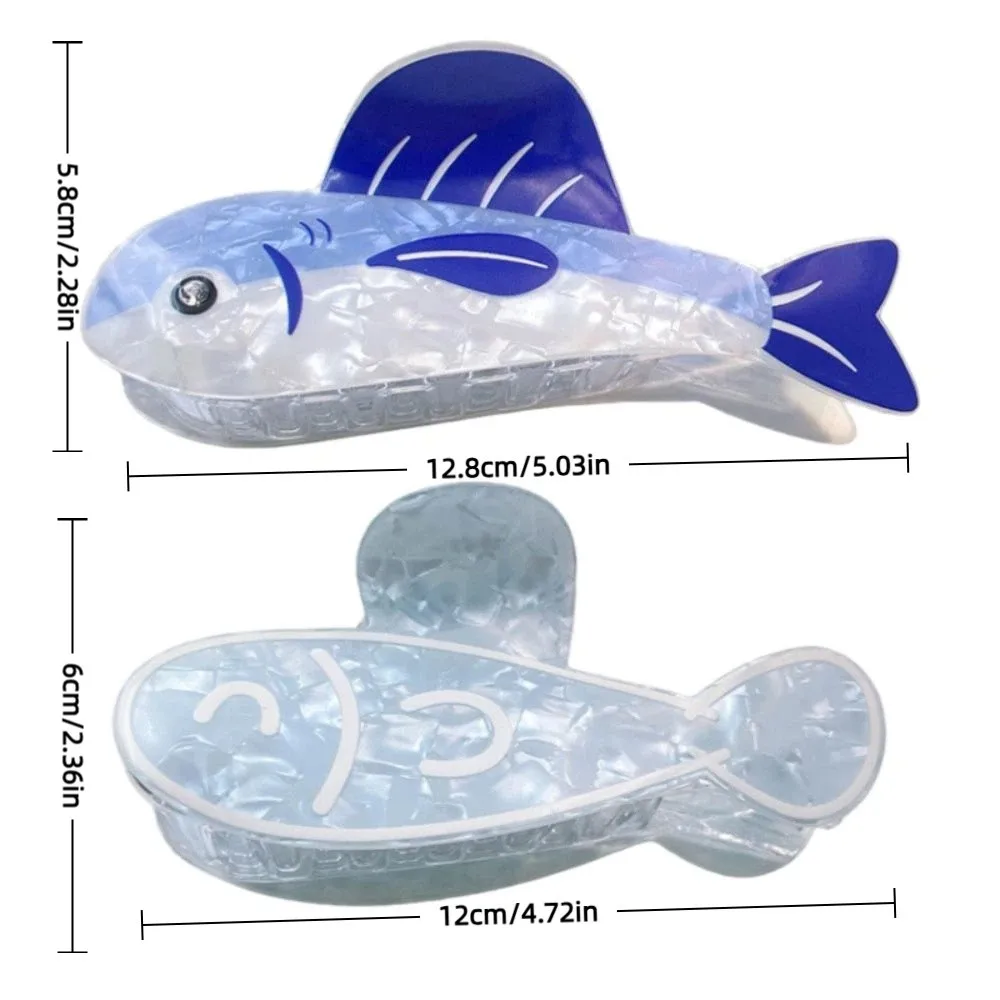 لطيف السردين مشبك شعر كليب عدم الانزلاق خفيفة الوزن دبوس الشعر الكرتون تصميم بسيط مشابك الشعر إكسسوارات فتيات #6