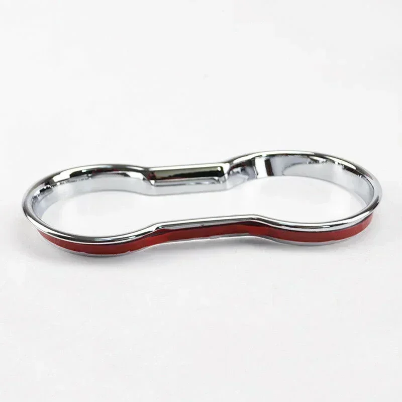 1pc Car Chrome Cup Holder Center Console Cover Trim Suitable For Buick-Encore/ For Opel Vauxhall-Mokka 2012-2018 Interior Parts