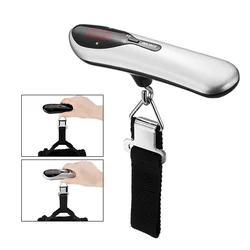 50kg/110lb Electronic Hand Luggage Scale Luggage Scale with Battery Portable Hanging Scales Weight Balance Travel Suitcase Case