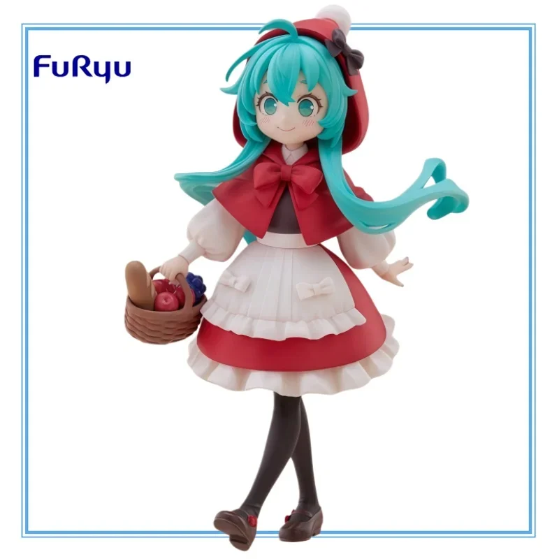 在庫ありオリジナル-furyu-初音ミクエルフシリーズ赤ずきんちゃん-pvc-アニメキャラクターモデルコレクションホリデーおもちゃギフト