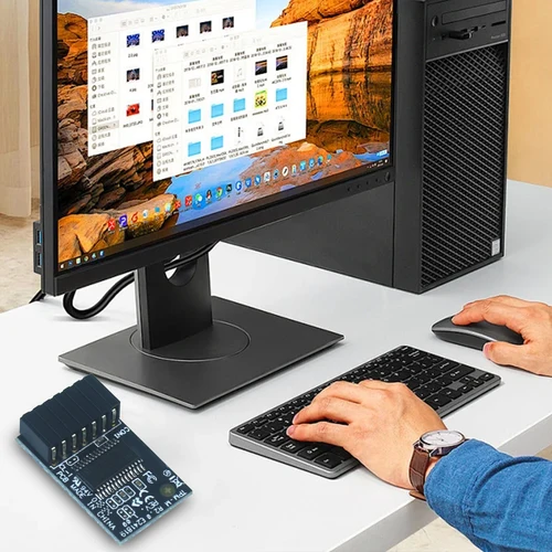 Para Asus TPM-M R2.0 Módulo TPM 15x25mm 14-1 Pin Módulo de plataforma confiable (TPM) Módulo de plataforma confiable para placas base Asus