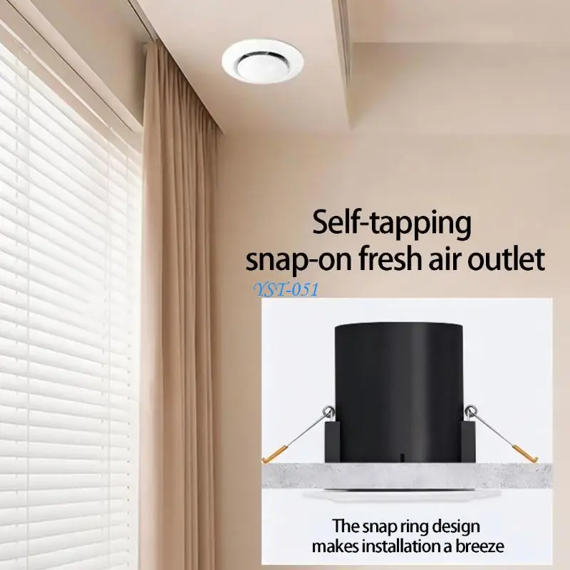 

E15A 2 Contemporary Round Air Grilles strong Build Suitable For Many Areas