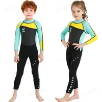 Trajes de baño para niños y niñas, traje de neopreno de 2,5 MM, protección solar, traje de buceo de manga larga, traje de Surf de una pieza para niños jóvenes