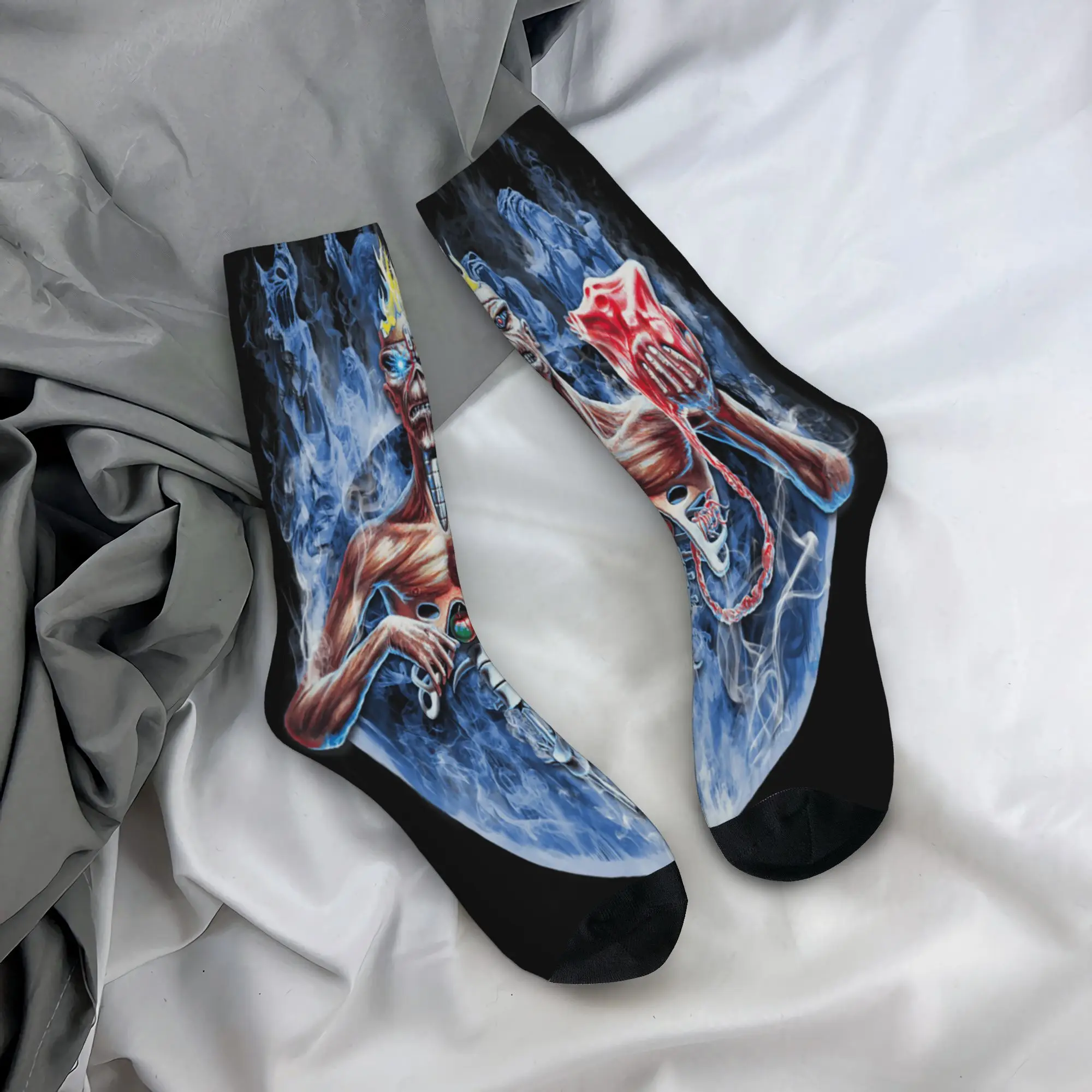 7th Son Duo IM Rock Band Stockings  Pattern Novelty Socks Spring Anti Slip Socks Men Running Quality Socks