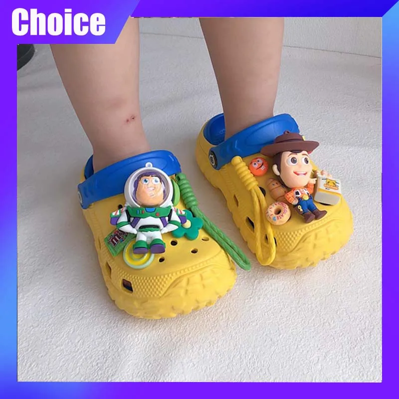 

Buzz Lightyear Woody Kids Slippers Disney Cartoon Summer Cute Casual Fashion Slippers Non-Slip Soft Soled Sandals Slippers Gift