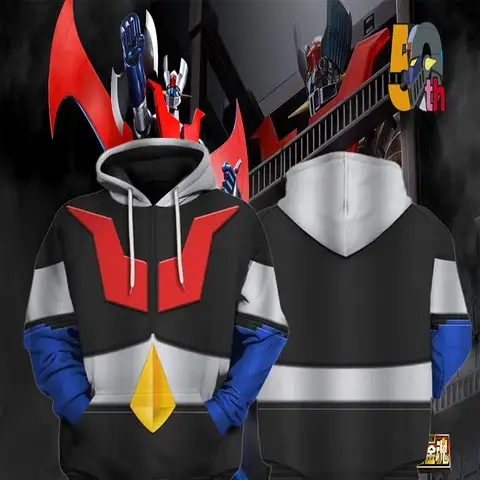 Anime Robot Mazinger Z 3d Print Hoodie Men Women Fashion Transformers Hoodie Sweatshirt Men Sweats Men Clothes New Jacket Boy