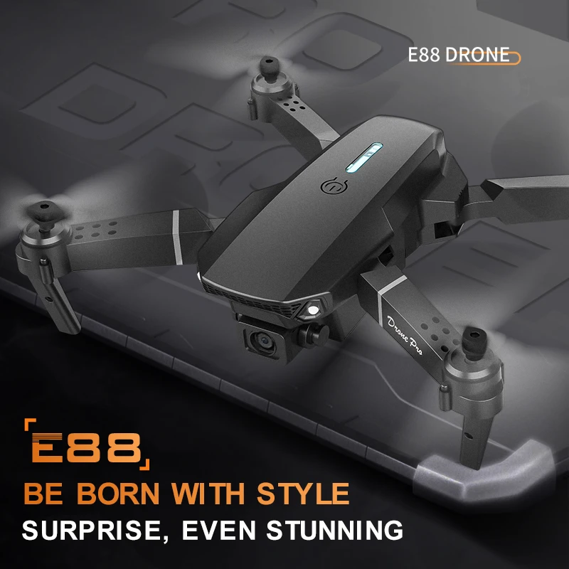 Professional E88Pro Remote Control Drone 4K Wide-angle HD Aerial Camera Foldable RC Helicopter WIFI FPV Quadcopter Toy Gift