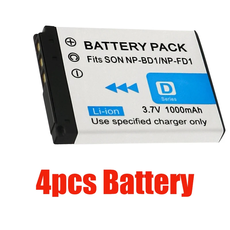 NP-BD1 NP BD1 Battery for Sony Cyber-shot DSC-G3 DSC-T77 P DSC
