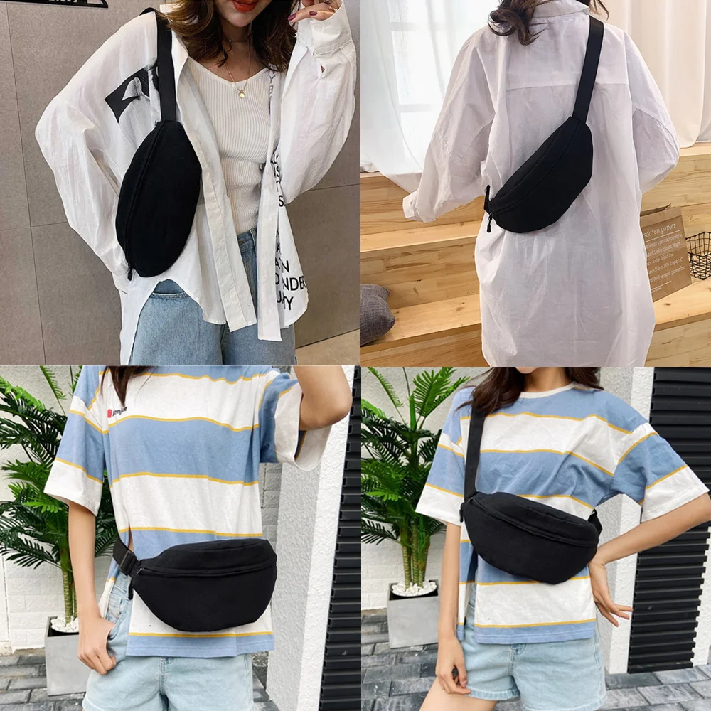 Women Waist Bag Men Fanny Pack Skull Print Banana Bag Hip Bum Money Pouch 2022 Ladies Fashion Travel Shoulder Purse Belly Pocket