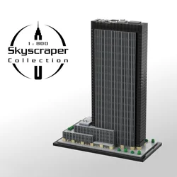 MOC-156591 One Penn Plaza 1:800 Scale (Penn 1) by SPBrix 1323pcs building block set model