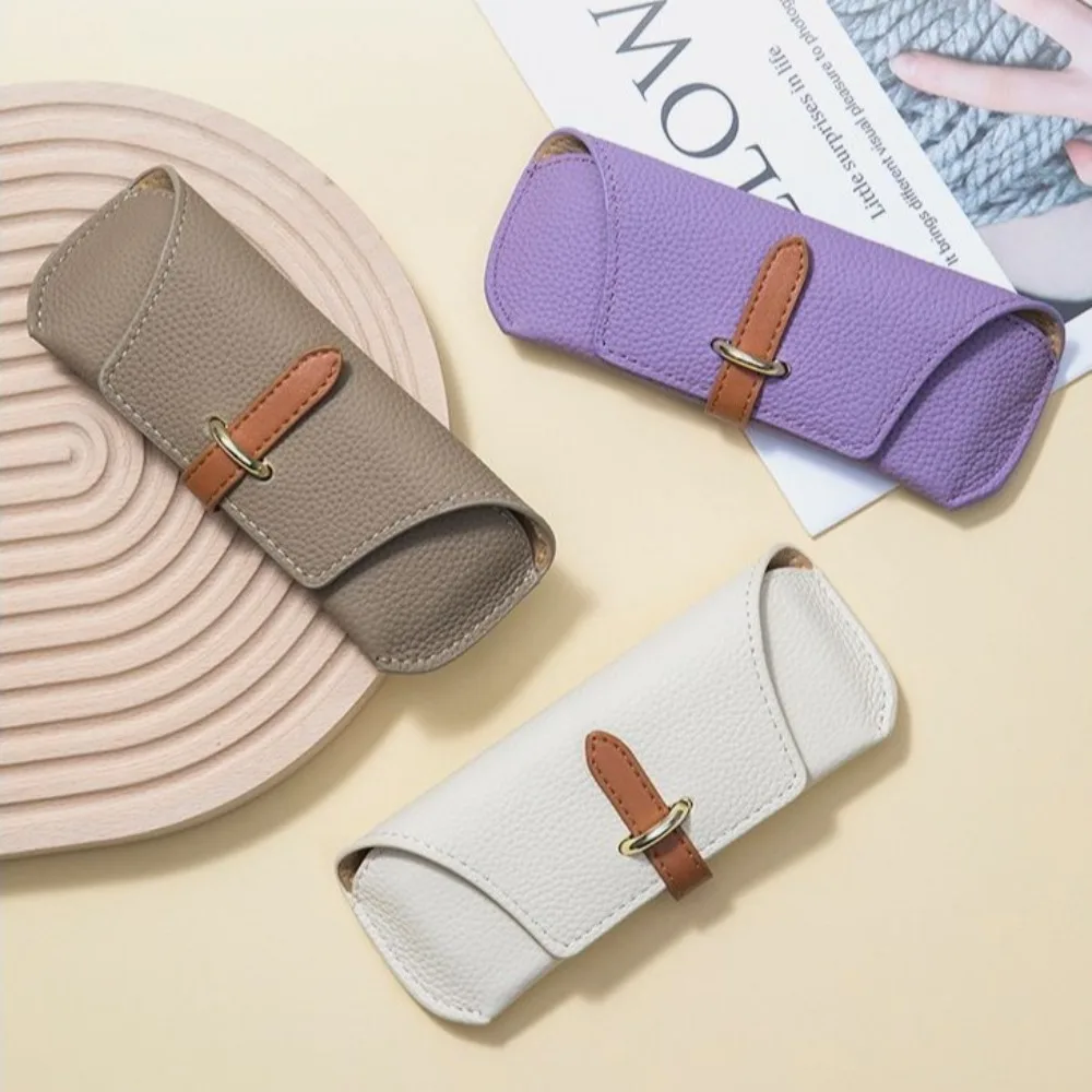 

Pu PU Leather Glasses Bag Waterproof Eyewear Protector Case Sunglasses Eyeglass Bag Simple Ins Glasses Storage Bag Outdoor