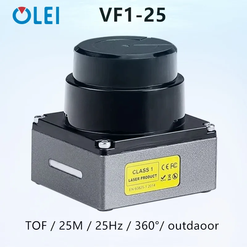 

Olei VF1-25 25m lidar ranging radar AGV small logistics vehicle obstacle avoidance navigation area detection and protection