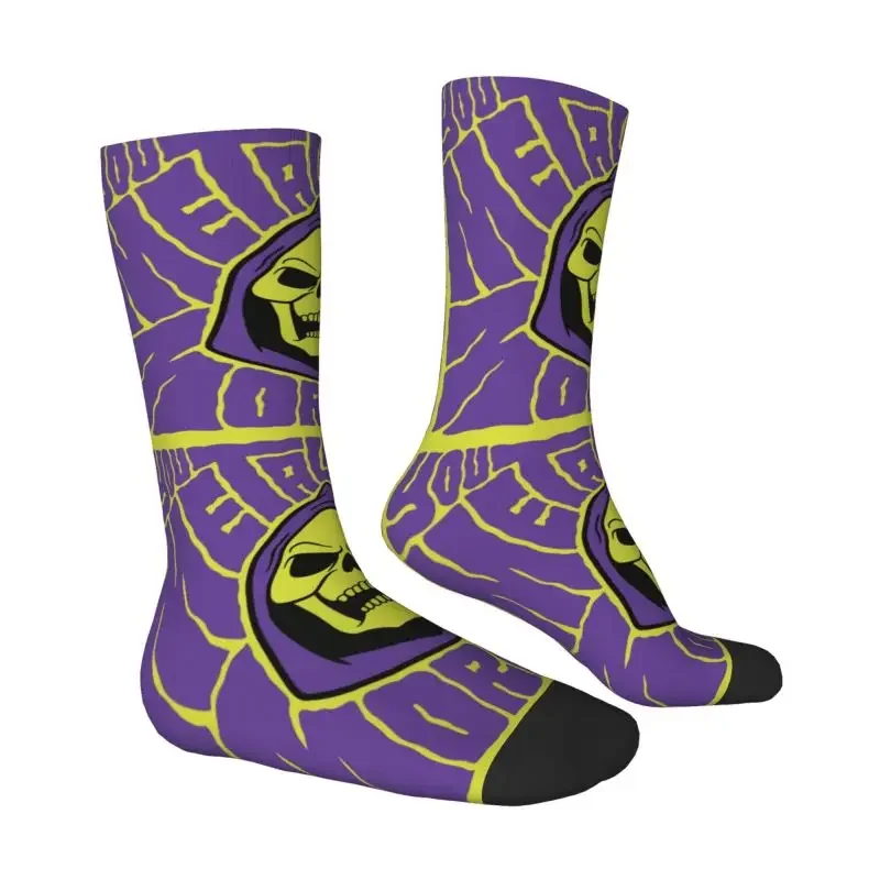 Skeletor Men Women Crew Socks Cool He Man Masters Of Universe Heman 80s Cartoon Novelty Spring Summer Autumn Winter Dress Socks