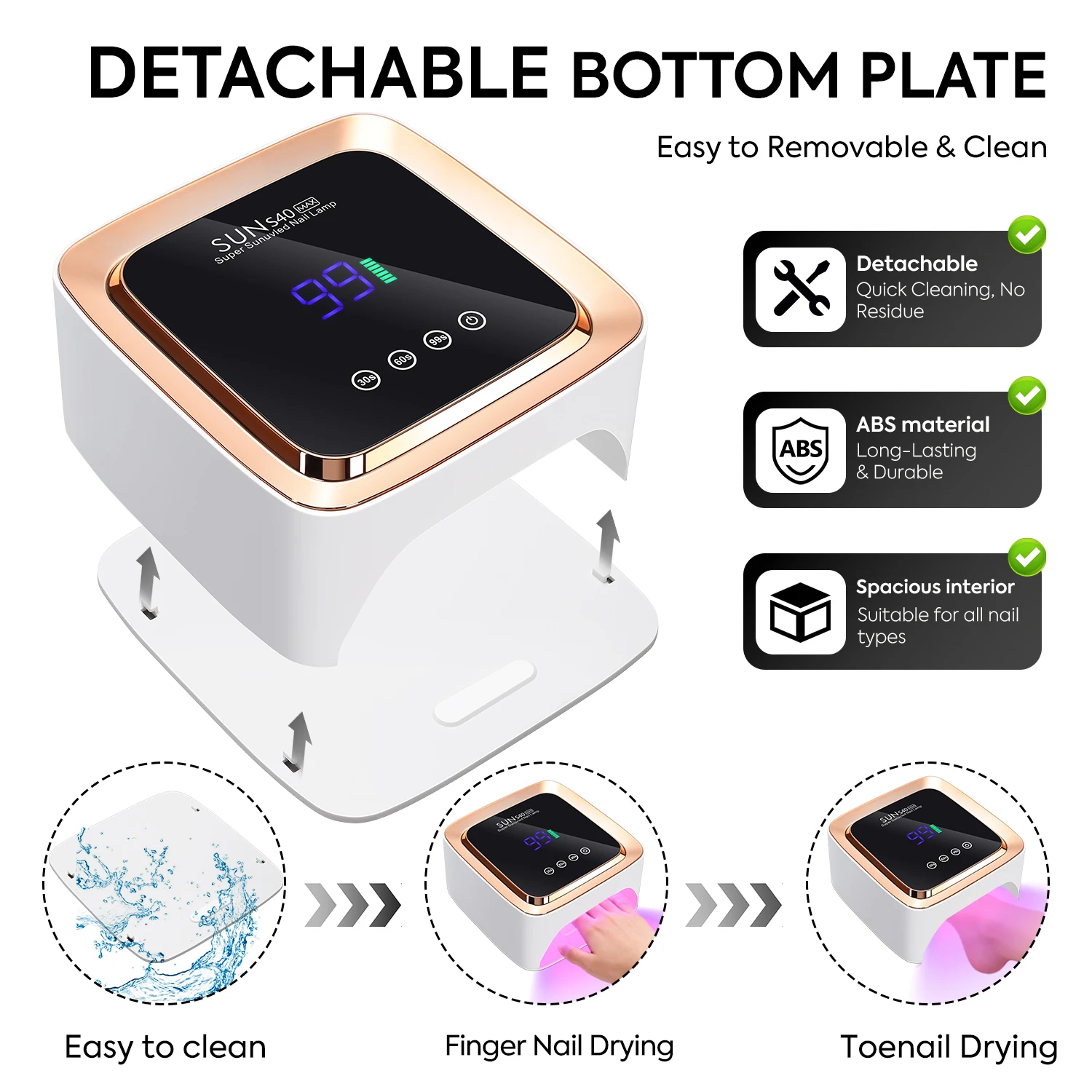 180 واط اللاسلكي UV LED مسمار مصباح مع شاشة الكريستال السائل اللاسلكية 57 المصابيح مسمار تجفيف مصباح لتجفيف هلام البولندية أدوات الصالون القابلة لإعادة الشحن