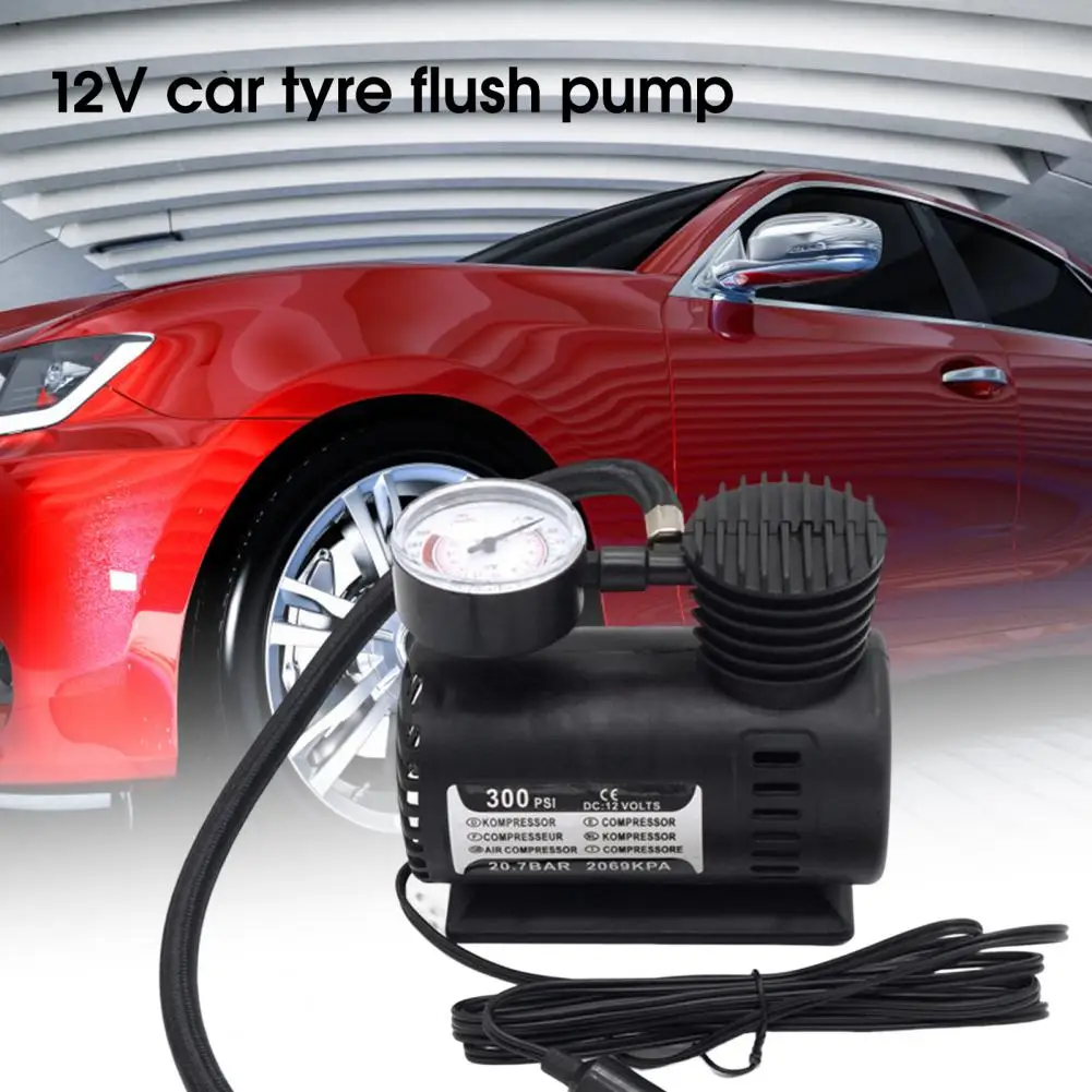 40%HOTElectric Compressor Low Noise Fast Inflating Compact Portable 300 PSI Electric Tire Inflator Pump for Car