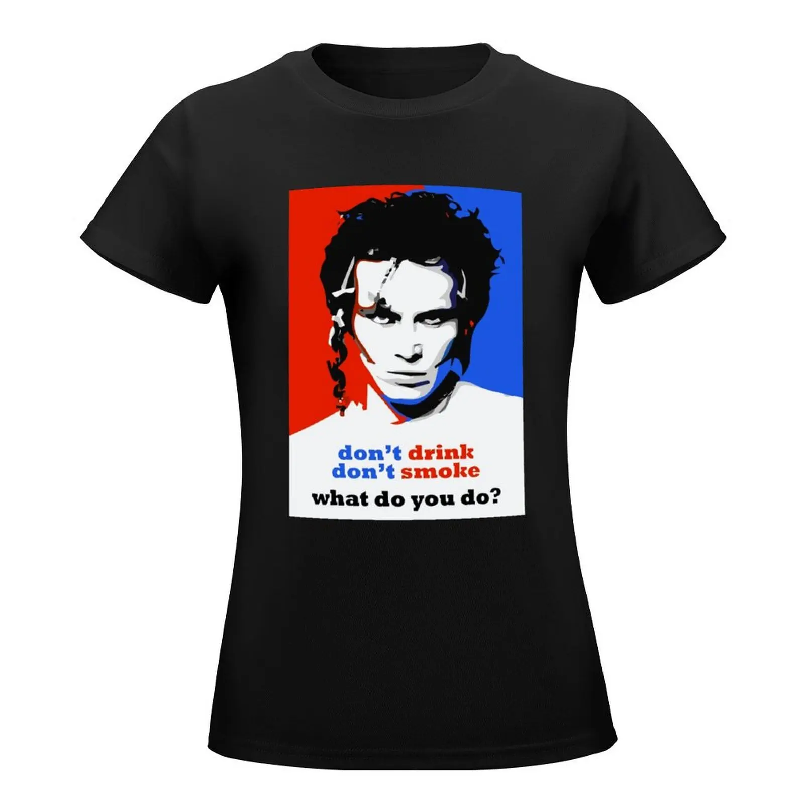 Adam Ant T-Shirt Blouse funnys plain hippie clothes Womens clothing