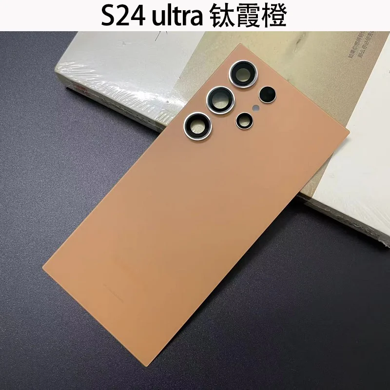 Glazen achterkant voor Samsung S24 Ultra 5G Achterdeur Vervanging Harde batterijbehuizing Achterbehuizing