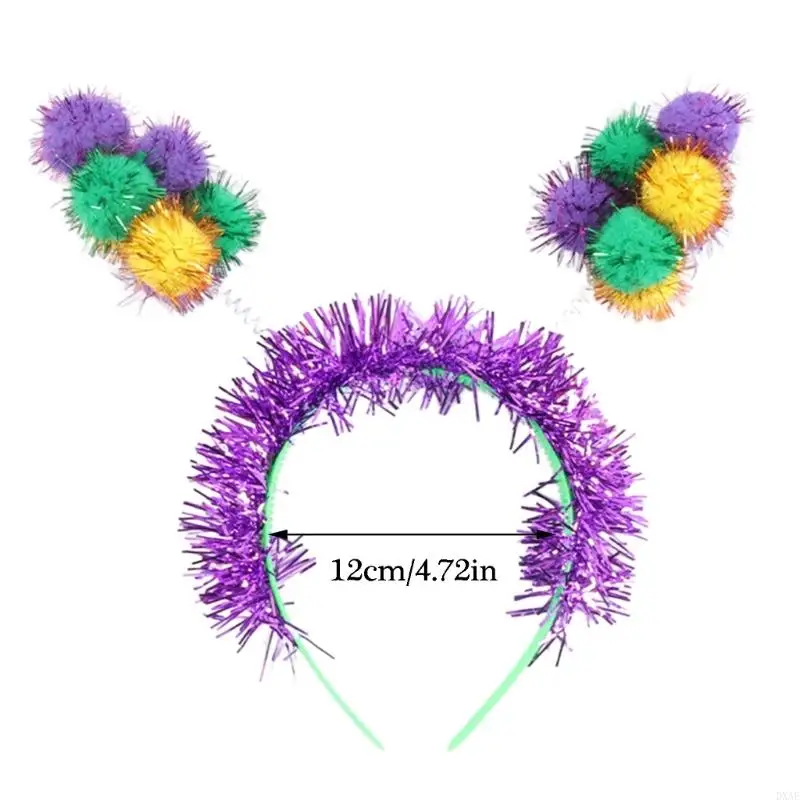 DXAE Sparkling Pompoms Fand Mardi Gras Festival Capace