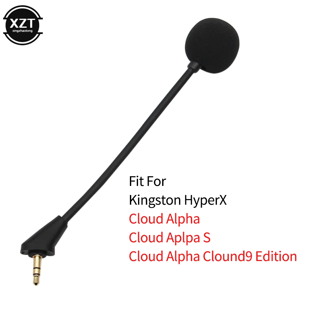Игровой микрофон 3,5 мм для игровых гарнитур Kingston HyperX Cloud Alpha 2 II X Core Pro Silver Cloudx, наушники Игровой микрофон 3,5 мм для игровых гарнитур Kingston HyperX Cloud Alpha 2 II X Core Pro Silver Cloudx, наушники