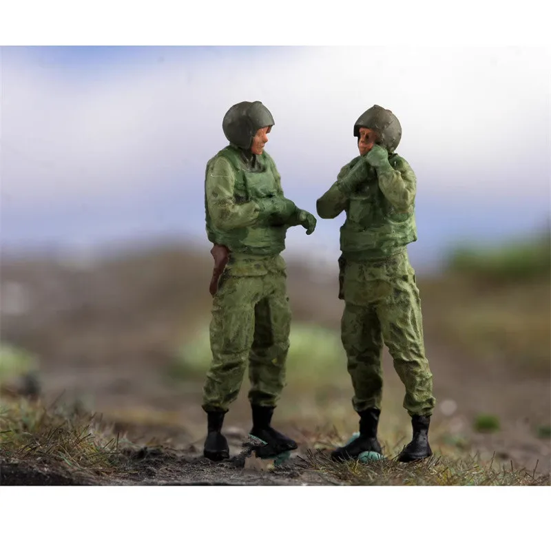 1:72 نموذج رسمت 2 قطعة هليكوبتر الأمريكية الطيار الجنود عمل الشكل DIY المشهد ملحق دمية عرض جمع المشجعين الهدايا #2