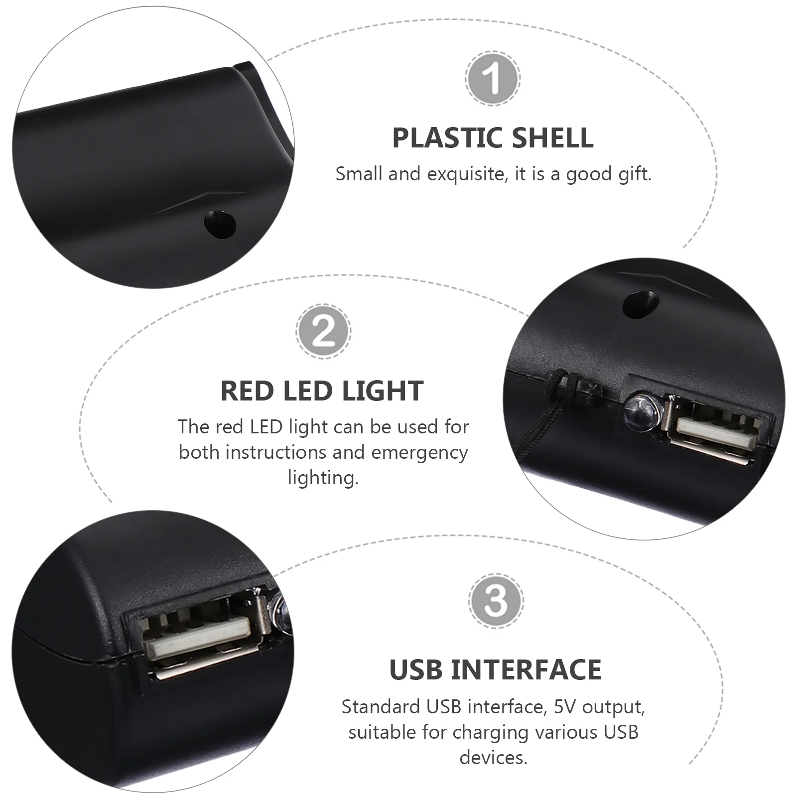 Hand Generator Camping Power Source Bank Charging Tool Crank USB Port Portable Outdoor