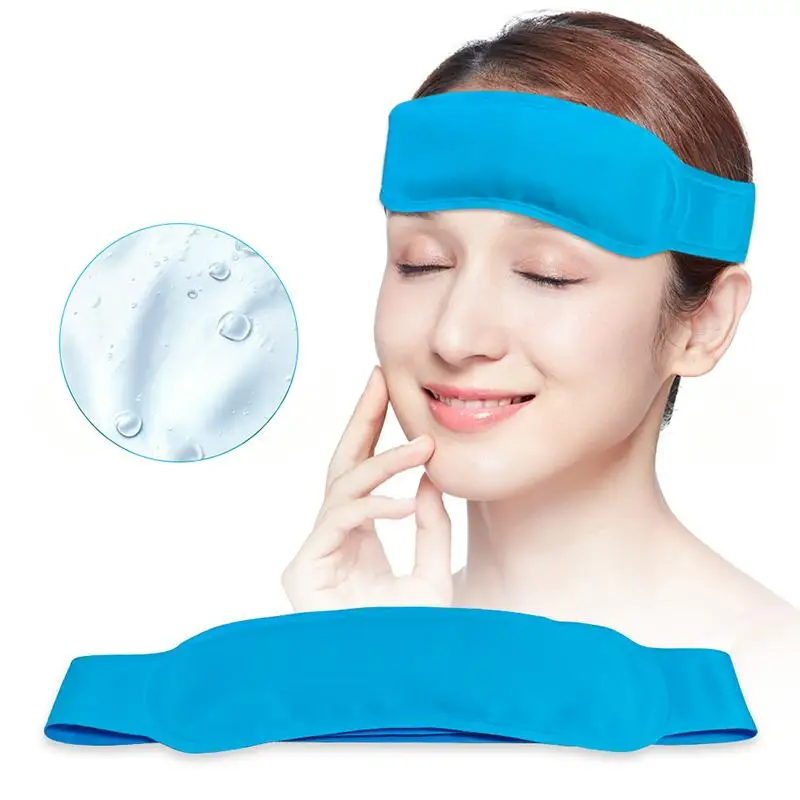 Gel Ice Headband Wrap Reusable Hot Cold Therapy Cap Migraine Headache Pain Relief Household Care Accessory