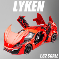 1:32 Simulation Lyken Hyper Fast Alloy Sport Car Model Diecasts & Toy Vehicles And Furious Cars Decoration Toys For Children Boy