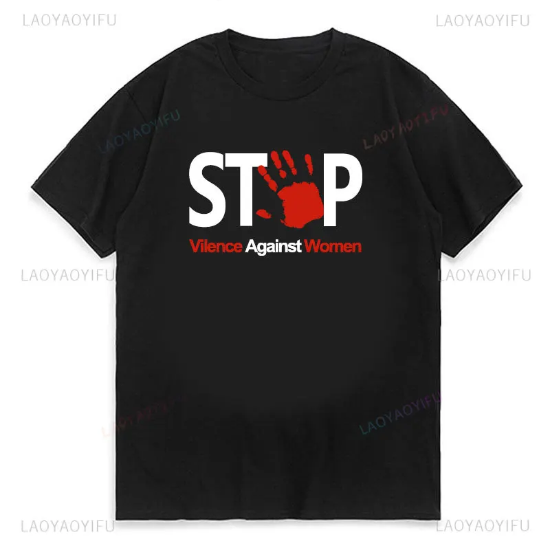 Stop Vilence Against Women We Want Justice Graphic T Shirts Doctors Nurses Hands That Heal Should Not Bleed Cotton T-shirt Man