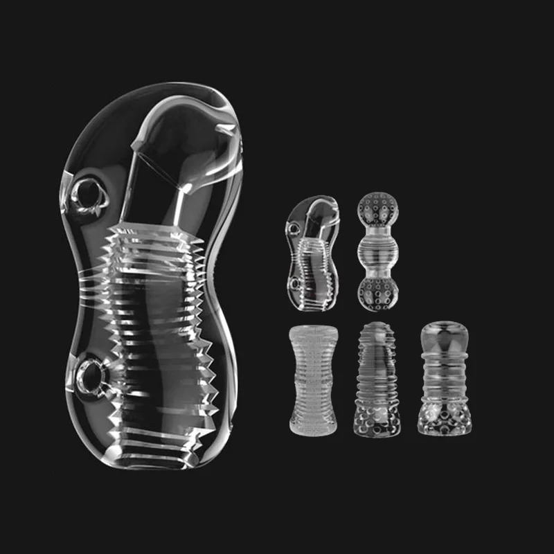 Male Masturbator Cup Soft Pussy Transparent Vagina Adult Goods Endurance Exercise Vacuum Pocket Cup for Adults Sex Toys for men