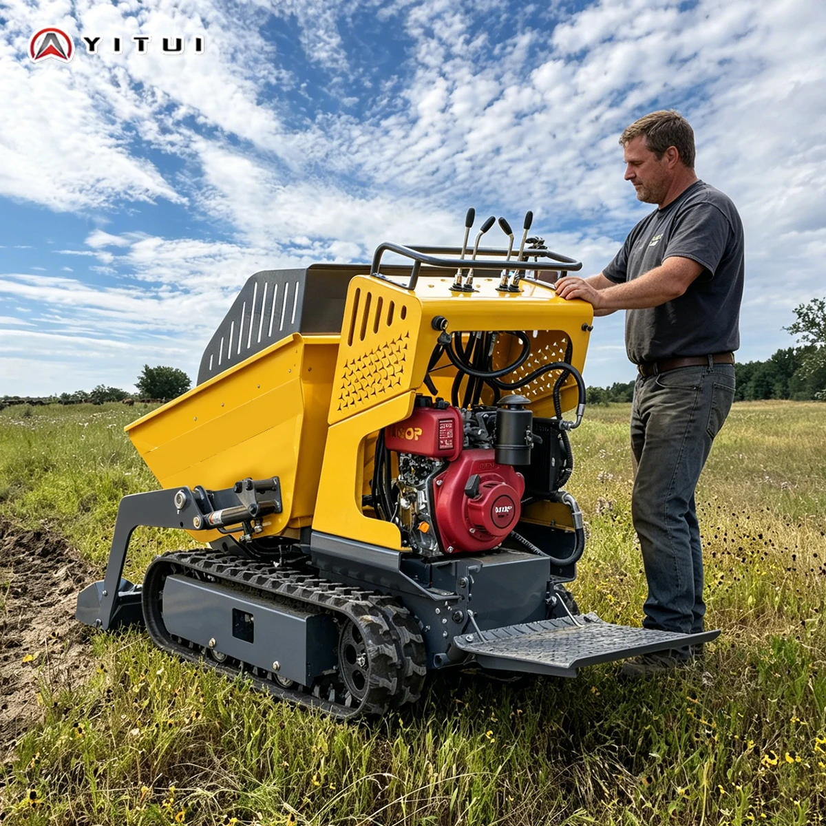 Mini Dumper Semovente Idraulico 2026 per Sollevamento e Trasporto Carichi su Ogni Tipo di Terreno Personalizzabile