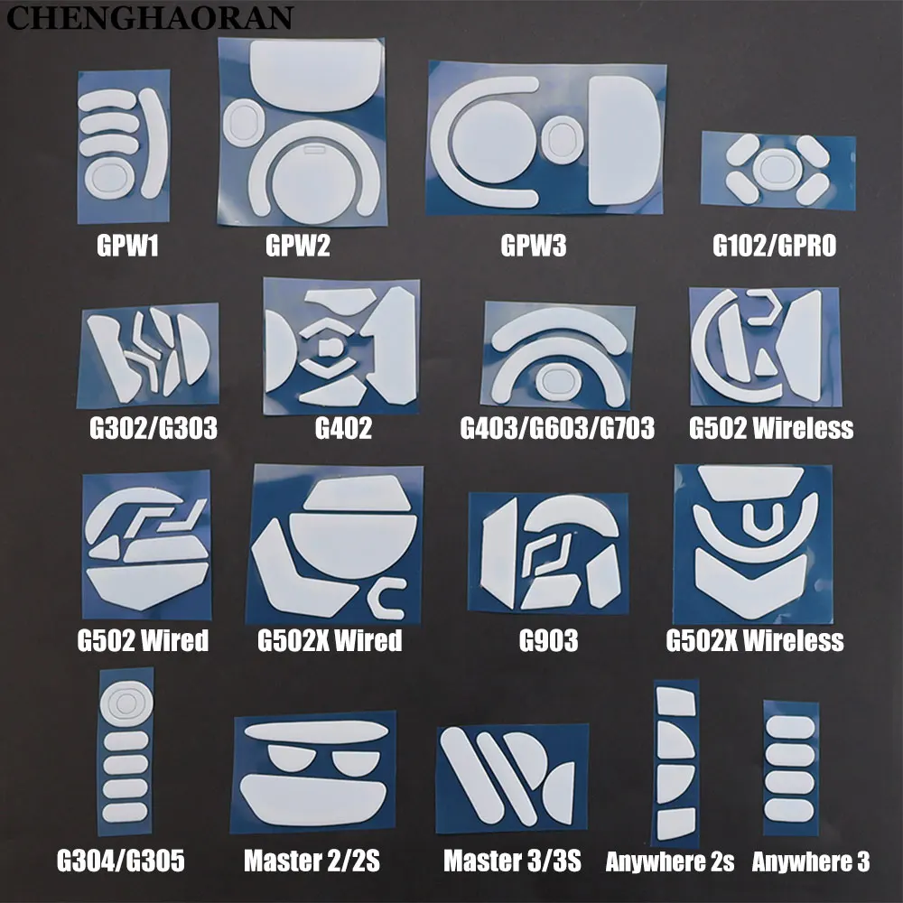 

2PCS White Mouse Feet Skates Pads For Logitech G302 G303 G304 G402 G502 Mx Master Anywhere 2S Mouse Foot Pad Non-slip Sticker