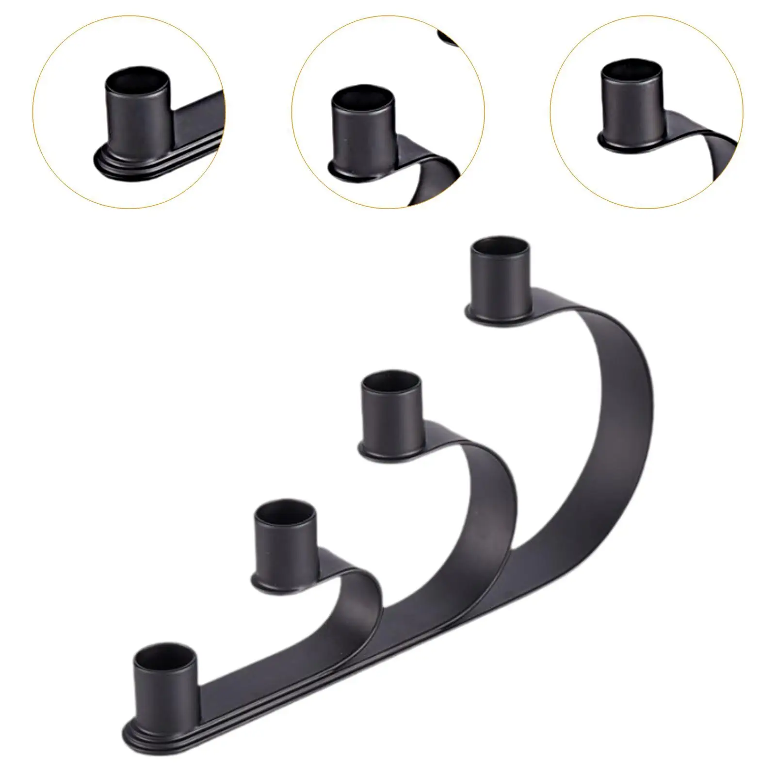 Modern Decorative Candle Holder Iron Art Candelabrum for Dining Table Centerpiece Wedding Event or Housewarming