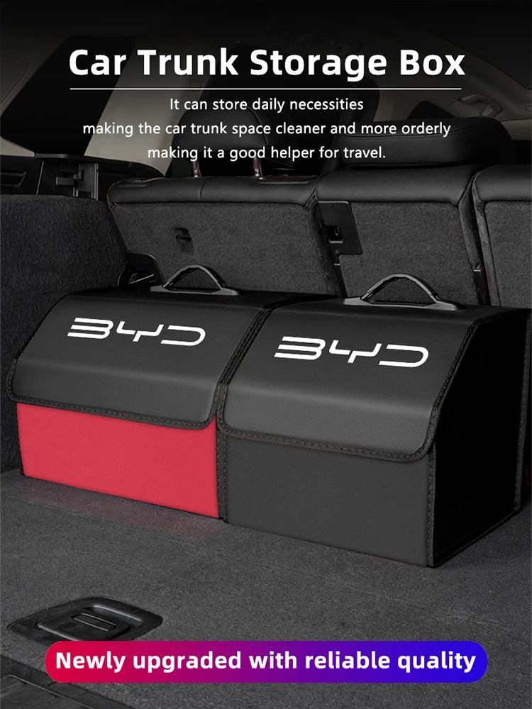 Car Trunk Storage Box Foldable Suitcase Travel Organizer Bag For BYD Atto 3 Yuan Plus Han Tang EV F3 E6 Dmi Song F0 Qin Pro G3