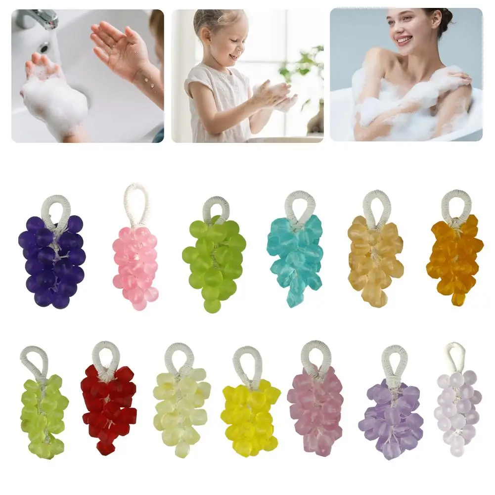 

Мыло ручной работы в форме винограда, натуральный глицерин и растения, нежное мыло с коробкой, подвесные принадлежности для глубокого очищения лица B K1M5